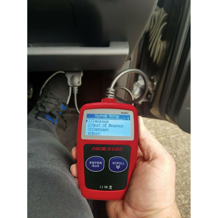 Streetwize Garage Vehicle LED ODBII Engine Fault Code Scanner Diagnostic Reader