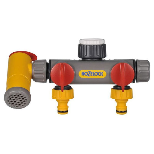 Hozelock 2250 Flowmax 3-Way Tap Connector 1/2 - 1in BSP Hozelock - Town Tools