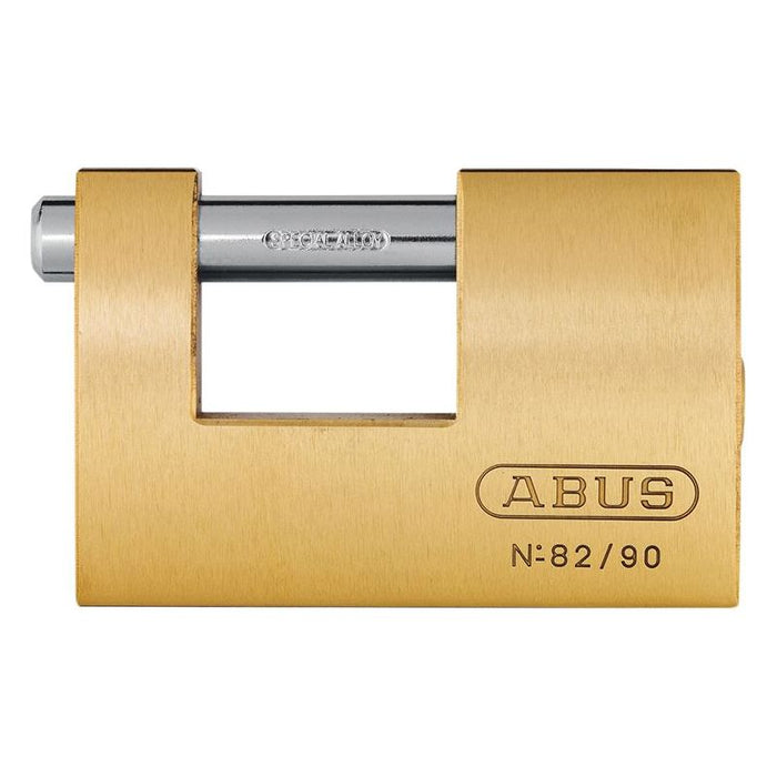 Abus Mechanical 82/90mm Monoblock Brass Shutter Padlock ABUS Mechanical - Town Tools