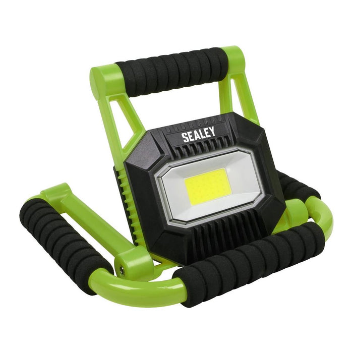 Sealey Rechargeable Portable Fold Flat Floodlight 10W COB LED Lithium-ion Sealey - Town Tools 