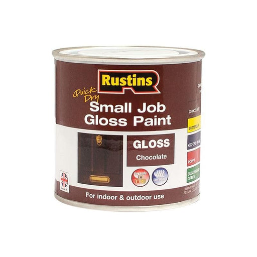 Rustins Quick Dry Small Job Gloss Paint Chocolate 250ml Rustins - Town Tools