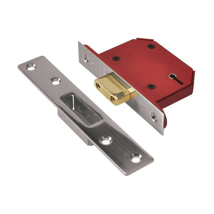 Union StrongBOLT 2105S Stainless Steel 5 Lever Mortice Deadlock Visi 81mm 3in UNION - Town Tools