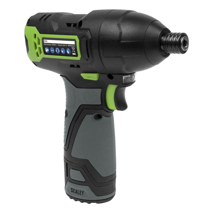 Sealey Cordless Impact Driver 1/4"Hex Drive 10.8V 2Ah SV10.8 Series CP108VCID Sealey - Town Tools 