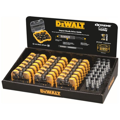 Dewalt Power Tools DT70588T PZ2 25mm Impact Bit Display 21 x Packs of 25 DeWALT Power Tools - Town Tools
