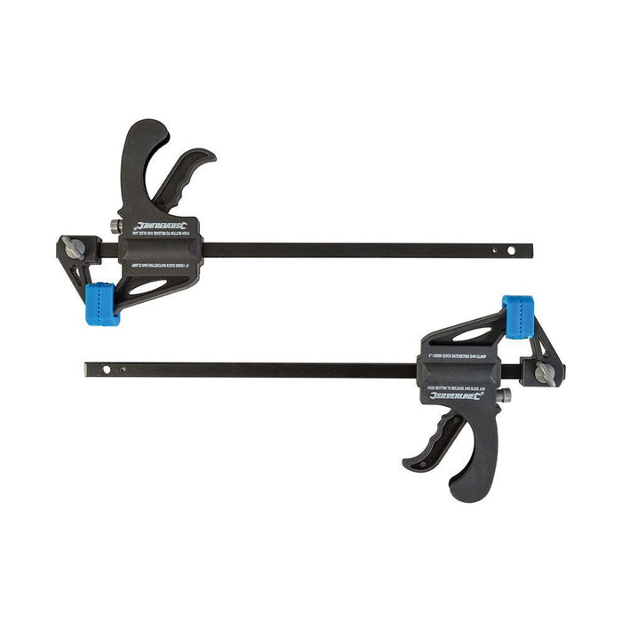 Silverline Mini Clamps 2pk 150mm Silverline - Town Tools 