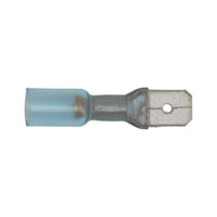 Sealey Heat Shrink Push-On Terminal 6.3mm Male Blue Pack of 25 BTSPM25