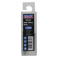 Sealey HSS Fully Ground Drill Bit1.5mm Pack of 10 DB015FG