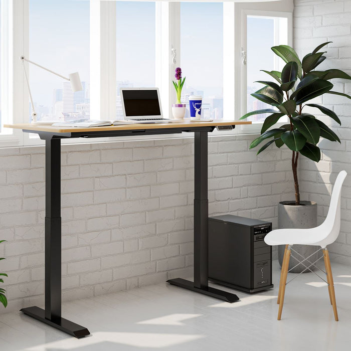 Dellonda Electric Height Adjustable Standing Desk 1400 x 700mm Dual Motor 100kg