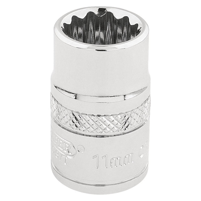 Draper HI-TORQ 12 Point Socket, 3/8" Sq. Dr., 11mm 32771 Draper - Town Tools 