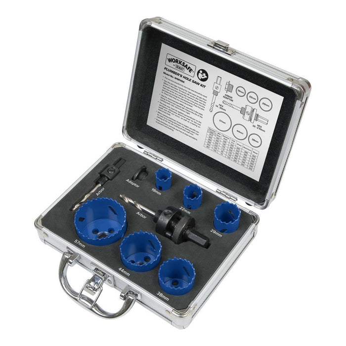 Sealey Hole Saw Kit 9pc Plumbers WSPHSK Sealey - Town Tools 