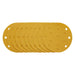 Gold Sanding Discs with Hook & Loop, 150mm, 400 Grit, 15 Dust Extraction Holes (Pack of 10) Draper - Town Tools