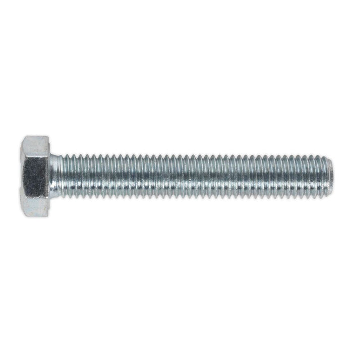 Sealey HT Setscrew M12 x 75mm 8.8 Zinc Pack of 10 SS1275 Sealey - Town Tools 