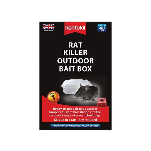Rentokil Rat Killer Outdoor Bait Box Rentokil - Town Tools