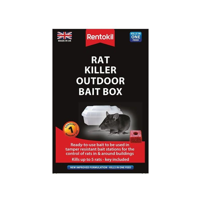 Rentokil Rat Killer Outdoor Bait Box Rentokil - Town Tools