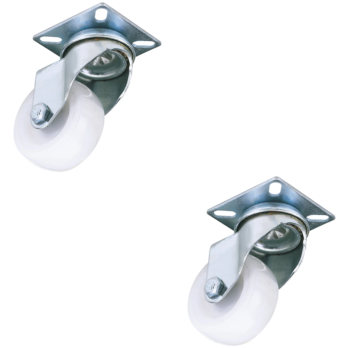 Draper Swivel Plate Fixing Nylon Wheel, 50mm Diameter, S.W.L. 50kg - 60450P