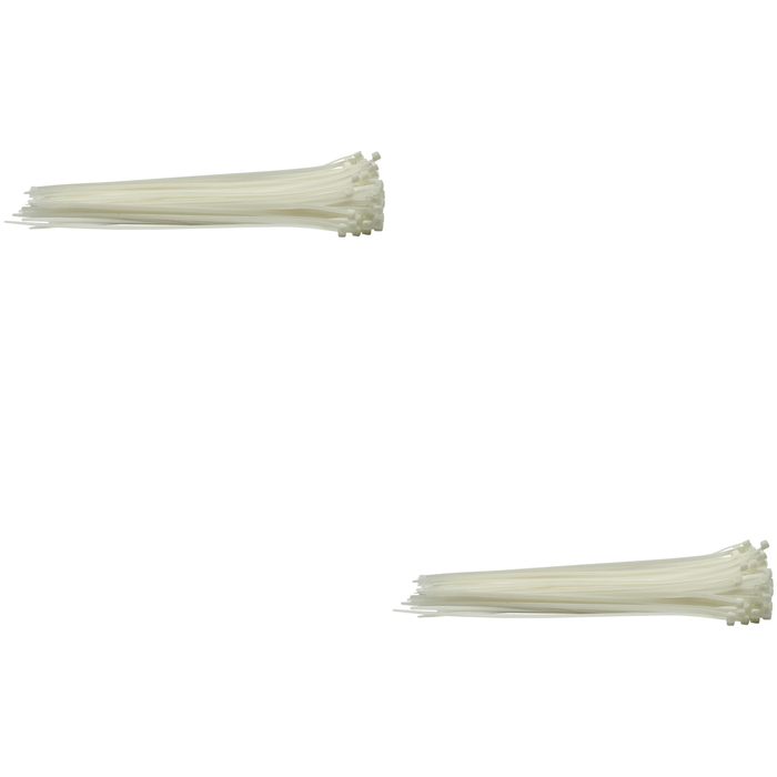 Draper Cable Ties, 4.8 x , White (Pack of 100) 200-400mm