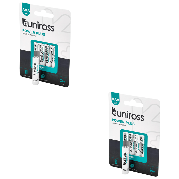6 Piece Uniross LR03 AAA Power Plus Alkaline Batteries (Pack of 4) - UPPAAAPK4