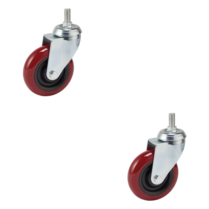 Draper Swivel Bolt Fixing Polyurethane Wheel, 100mm Diameter, S.W.L. 125kg
