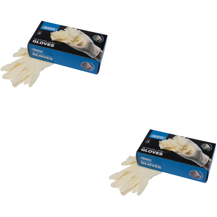 Draper Latex Gloves (Box of 100) - GLAT-100L