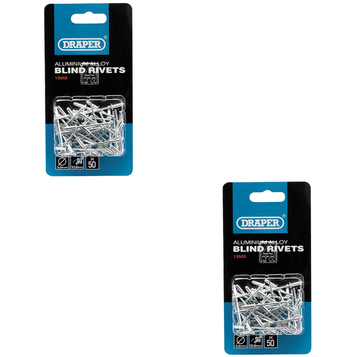 Draper Blind Rivets, 3.2 x (50 Piece) 5.2-15.8mm