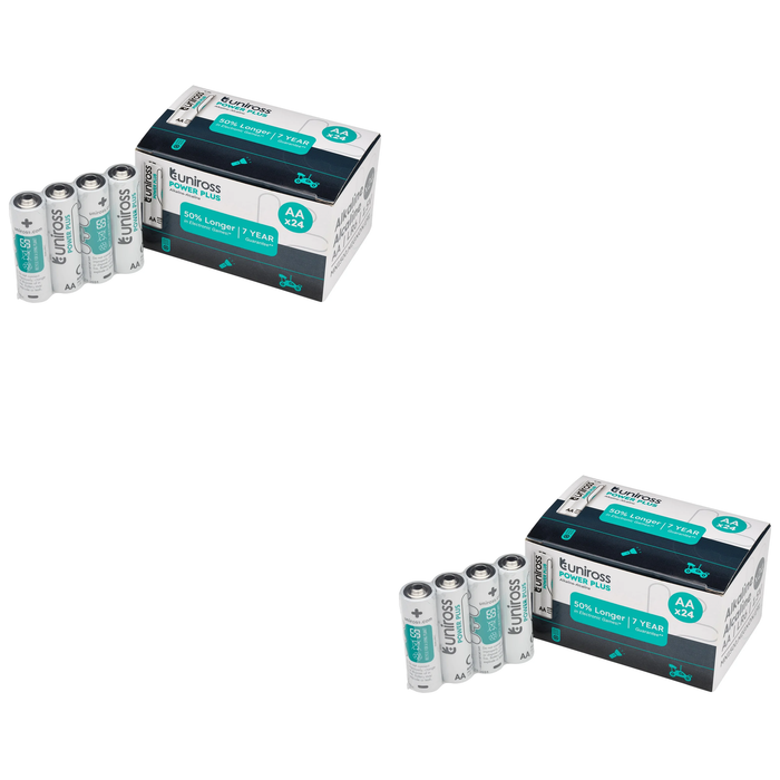 Uniross LR6 AA Power Plus Alkaline Batteries (Pack of 24) - UPPAABX24