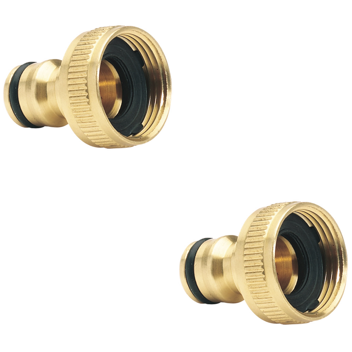 Draper Brass Garden Hose Tap connector 1-3