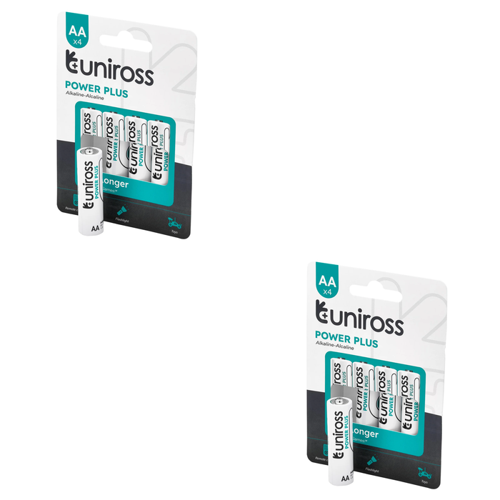 6 Piece Uniross LR6 AA Power Plus Alkaline Batteries (Pack of 4) - UPPAAPK4