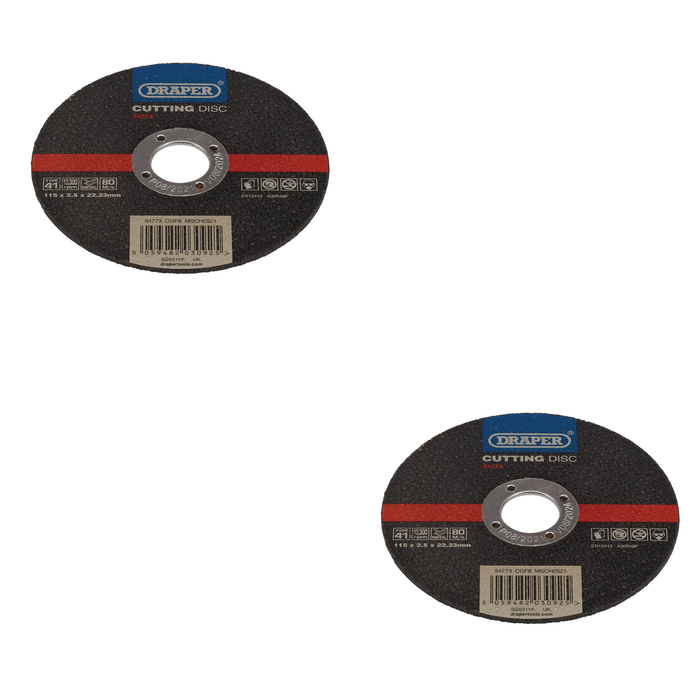 Draper Metal Cutting Disc, 115 x 2.5 x 22.23mm - CGF8
