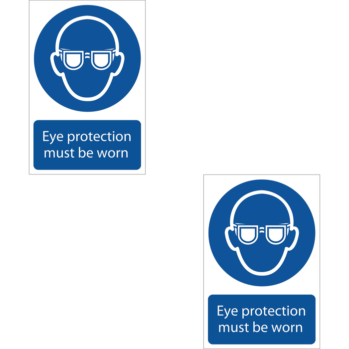 Draper Eye Protection' Mandatory Sign, 200 x 300mm - SS03