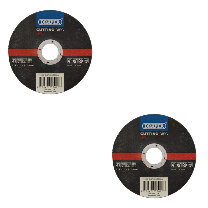Draper Multi-Purpose Cutting Disc, 115 x 1.2 x 22.23mm - CGF14