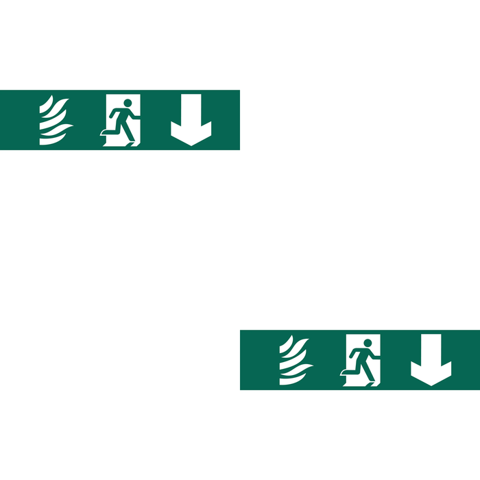 Draper Running Man Arrow Down - SS70