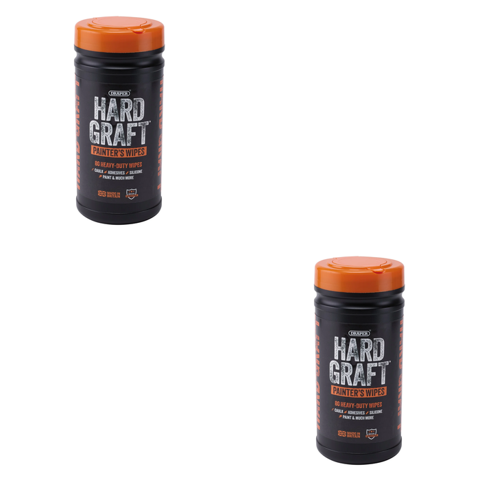 Draper Hard Graft Painters Wipes (Tub of 80) - HGW-PA80