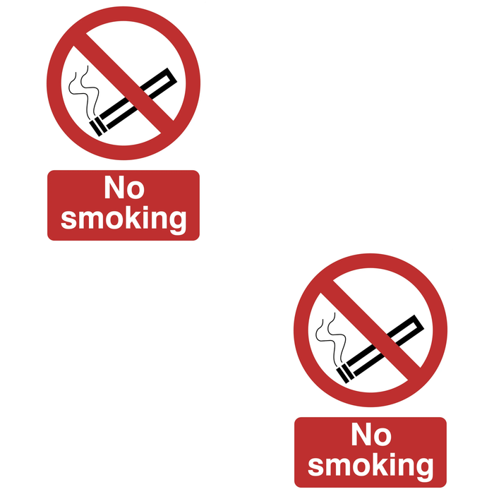 Draper 'No Smoking' Prohibition Sign, 200 x 300mm - SS15