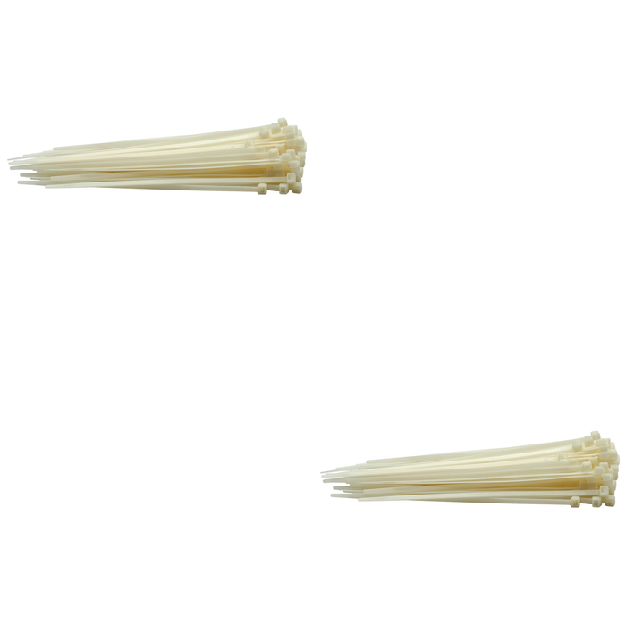 Draper Cable Ties, 4.8 x , White (Pack of 100) 200-400mm