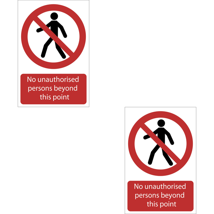 Draper No Unauthorised Persons Beyond This Point - SS57