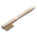 Lessmann Spark Plug Brush 3 Row Brass Wire Lessmann - Town Tools