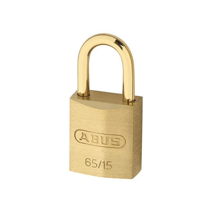 Abus Mechanical 65MB/15mm Solid Brass Padlock Carded ABUS Mechanical - Town Tools