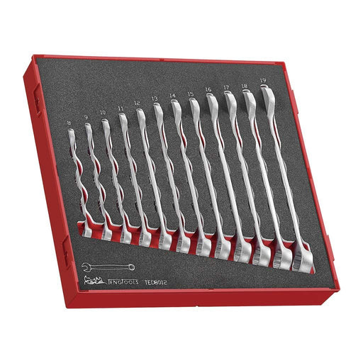 Teng Tools Combination Spanner Set Anti Slip FOAM2 12 Pieces Teng Tools - Town Tools 