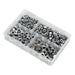 Sealey Steel Nut Assortment 1/4"-1/2"UNC 320pc AB030SN Sealey - Town Tools 