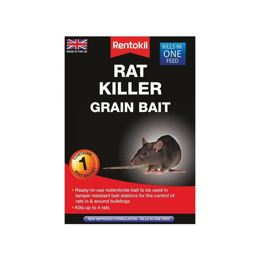 Rentokil Rat Killer Grain Bait (Sachet 1) Rentokil - Town Tools