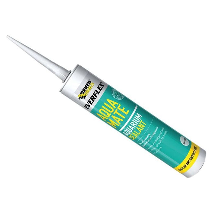 Everbuild Sika Aqua Mate Silicone Transparent 295ml Everbuild Sika - Town Tools