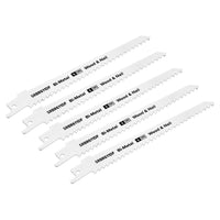 Sealey Reciprocating Saw Blade Wood & Nail 150mm 6tpi Pack of 5 SRBR611DF