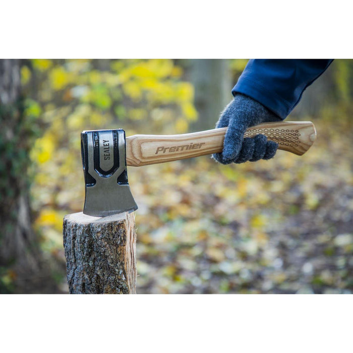 Sealey Premier Premier Hand Axe with Hickory Shaft 1.5lb AXH98 Sealey Premier - Town Tools 