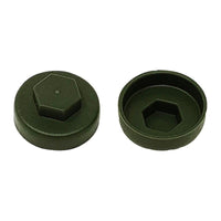 Forgefix TechFast Cover Cap Olive Green 19mm (Pack 100)