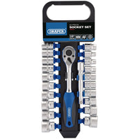 Draper Combined MM/AF Socket and Ratchet Set, 3/8" Sq. Dr. (22 Piece) 16373