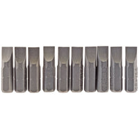 Draper Plain Slot Insert Bit, 6.5mm, 1/4" Hex, 25mm Long (Pack of 10) 64034