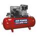 Sealey 270L Belt Drive Air Compressor with Cast Cylinders 7.5hp 3ph 2-Stage Sealey - Town Tools 