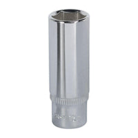 Sealey WallDrive Socket 13mm Deep 1/4"Sq Drive Fully Polished SP1413D