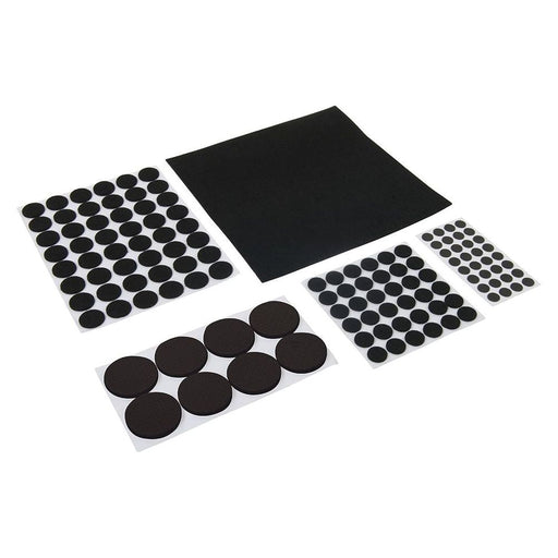 Fixman Self-Adhesive Pad Set 125pce Black Fixman - Town Tools 