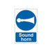Scan Sound Horn - PVC Sign 200 x 300mm Scan - Town Tools